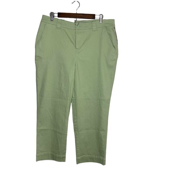 A New Day women's 14 pants chinos light green pastel easy wear and care spring - Picture 1 of 14
